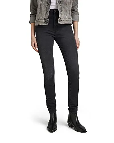 G-STAR RAW Damen Kafey Ultra High Skinny Jeans - Jeans mit besonders hohem Bund, eng anliegend vom Bund bis zum Saum und hoch platzierten Gesäßtaschen für eine schmeichelhafte Silhouette.