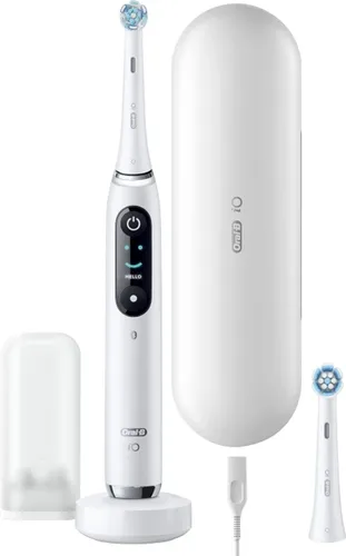 Oral-B iO Series 9N White Alabaster JAS2 - Elektrische Zahnbürste, revolutionäre iO-Technologie für professionelles Putzerlebnis und 100% gesünderes Zahnfleisch in einer Woche