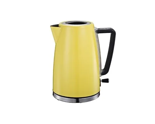 Leonidas Edelstahl Wasserkocher 1,7 Liter – 2200 Watt in gelb von cofi1453