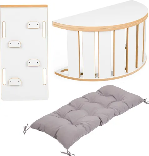 OBUBU Kletterbogen ab 1 Jahr Klettergerüst Indoor 4in1 Kinder Spielzeug, Weiß