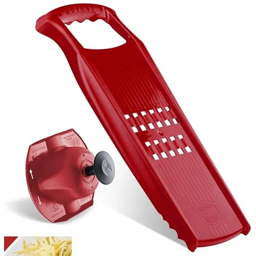 Börner Rösti PowerLine Reibe Set (3-tlg.) - Reiben für köstliche Rösti und Zucchinipuffer, inkl. Fruchthalter und Sparschäler. Ergonomisch und leicht zu reinigen – ideal für Hobbyköche und Gastronomie.