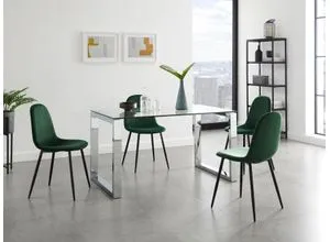 Leonique Esszimmerstuhl Eadwine in grün von Leonique