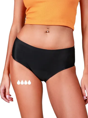 Taynie Seamless Nahtlose Periodenunterwäsche - Komfortabler Periodenslip für bis zu 12 Std - Nahtloser Periodenslip mit hohem Tragekomfort, ersetzt bis zu 2 Tampons und sorgt für ein trockenes Hautgefühl. Waschbar bis 60 °C, ideal für nachhaltige Nutzung.