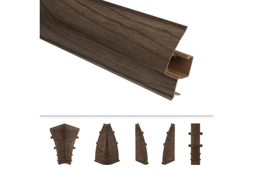 Lemal Sockelleiste PVC 65x23mm mit Kabelkanal (40m) - Hochwertige Sockelleisten für einen perfekten Wandabschluss. Das abnehmbare Oberteil erleichtert Malerarbeiten, während der integrierte Kabelkanal Kabel elegant versteckt. Flexibel und robust, ideal für jeden Einrichtungsstil.