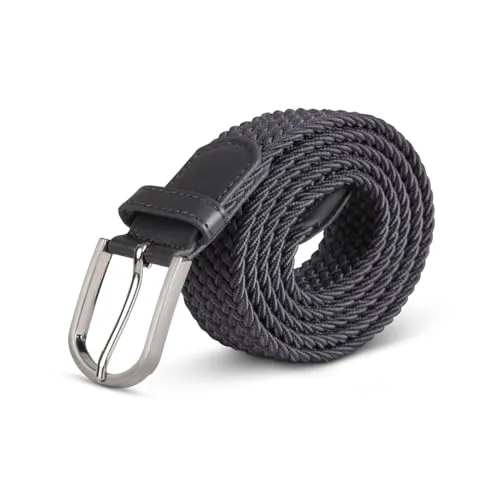 Bestlivings hemmy Stretchgürtel Flechtgürtel - Elastischer Stoffgürtel, dehnbarer Gürtel ohne Löcher, Unisex stufenlos verstellbarer Gürtel für Damen Herren