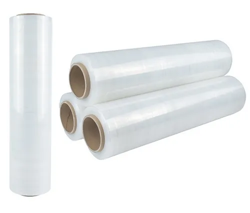 BAYLI Klebeband 4 Rollen - Stretchfolie 500mm x 150m 23my - Palettenfolie, Verpackungs