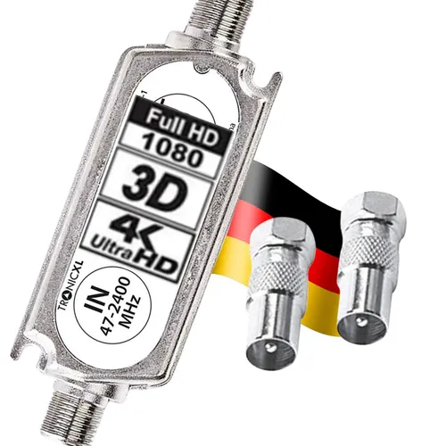 Signalverstärker LNB Sat Schüssel DVBT Antenne 20dB DVBS2 DVB-S2 Satelliten TV