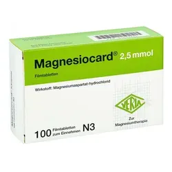 MAGNESIOCARD 2,5 mmol Filmtabletten 100 St.