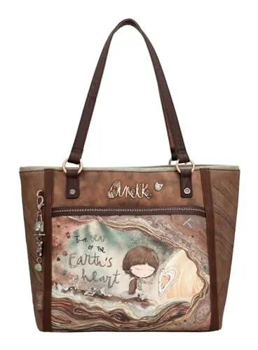 Anekke Shopping Core Schultertasche - Damen-Schultertaschen, praktische Maße von 40-31/29/16 cm und ein einzigartiges, mehrfarbiges Design für jeden Anlass.