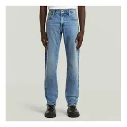 G-STAR Herren Mosa Straight Jeans - Faded sea Point Blue - Moderne Straight Jeans mit 5 Taschen und Reißverschluss. Das G-Star Label aus hochwertigem Material verleiht einen stilvollen Look.
