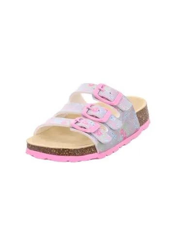 Superfit Jungen Fussbettpantoffel Pantoffeln, Grau (Light gray 2500), 24 EU