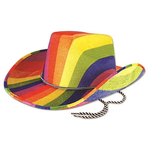 HENBRANDT BH678 Regenbogen-Cowboyhut, mehrfarbig