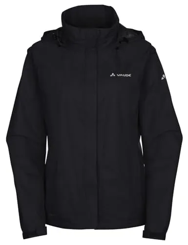 Vaude Escape Light Regenjacke Damen Größe:40 - Funktionsjacke für Radfahrer, umweltfreundlich, wasserdicht und atmungsaktiv mit verstaubarer Kapuze und reflektierenden Elementen für mehr Sicherheit.