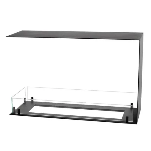 Foco Raumteiler 800 Medium, Schwarz, Ethanolkamin als Raumteiler, 3,2-4,4 kW