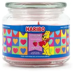 Haribo TM Duftkerzen 300g Glas Rot