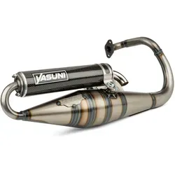 Auspuff Yasuni Z Peugeot stehend Carbon - Motorradauspuffanlagen, leistungsstarker Sportauspuff für Peugeot Roller mit hochwertigem Alu-Endschalldämpfer, ideal für bessere Beschleunigung und Endgeschwindigkeit.