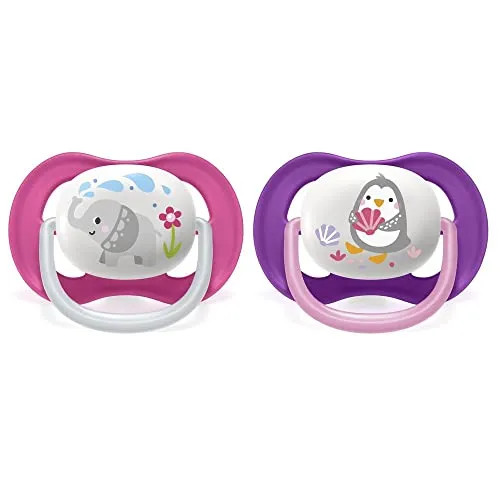 Philips Avent SCF080/08 Ultra Air Schnuller (6-18 Monate) Mädchen