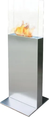 Produktbild Purline Bioethanol-Kamin Clio, Silber, 45x137x50 cm
