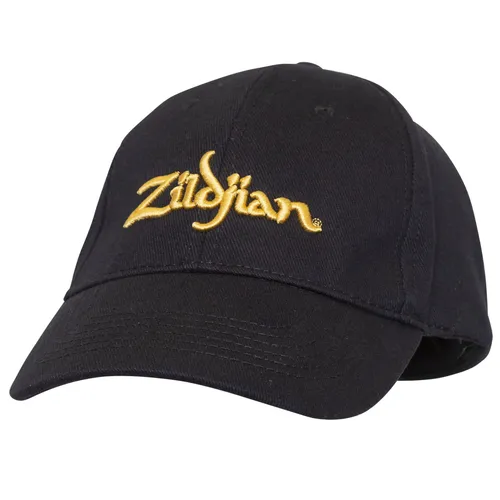 Cap Zildjian T3241 Black Baseball Cap Gold Logo Cappy Kappe Musiker Merchandise