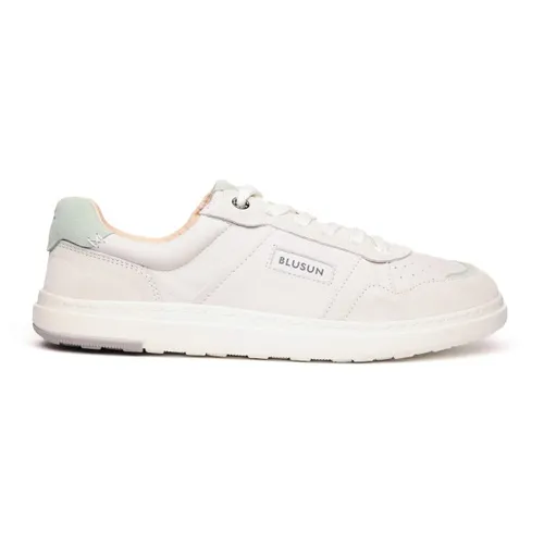 Blusun Barfussschuhe Sneaker BLSN-600+W für Damen – Weiß/Grün, Größe 38 - Der BLSN-600+W vereint modernes Design und sportliche Leichtigkeit. Die breite Passform und der großzügige Zehenbereich bieten optimalen Komfort und Bewegungsfreiheit für ein natürliches Laufgefühl.