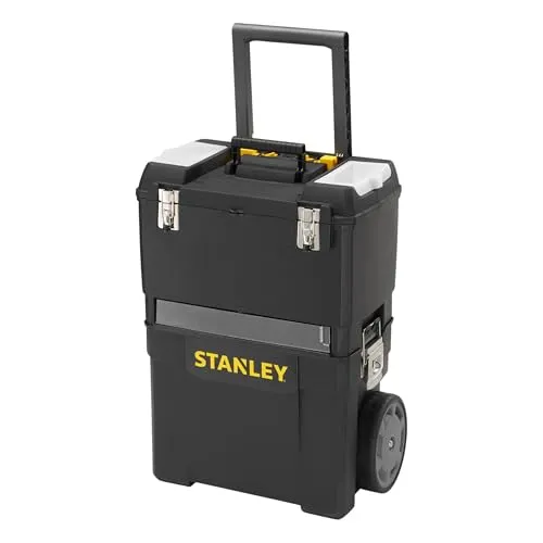 Stanley Rollende Werkstatt 1-93-968 - 47,3 x 30,2 x 62,7 cm, maximale Flexibilität mit zwei Werkzeugboxen und stabile Konstruktion für bis zu 70kg