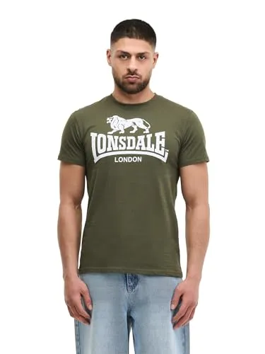 Lonsdale Herren-T-Shirt, Normale Passform mit Rundhalsausschnitt,OWXXL