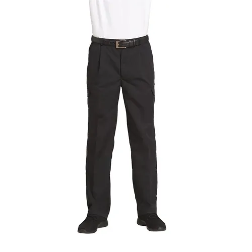 Leiber Cargo-Hose schwarz Größe 110 - Robuste Arbeitshose in Größe 110, ideal für Handwerk und Industrie mit praktischen Taschen für Werkzeuge.