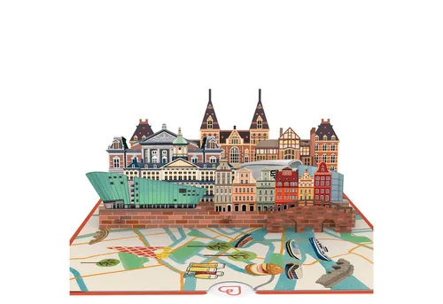 papercrush Geburtstagskarte Amsterdam Pop-Up Karte von papercrush