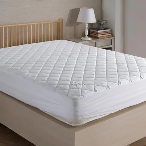 Nordqueen Matratzenschoner wasserdicht & atmungsaktiv aus Baumwolle bietet Matratzenschutz, Nässeschutz dient als Matratzenauflage, für Babys und Erwachsene (100X200 cm)