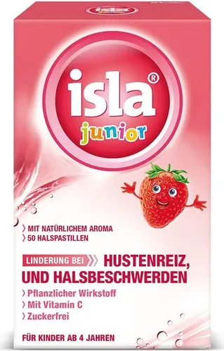 isla junior Halspastillen bei Kinderhalsschmerzen von Engelhard Arzneimittel