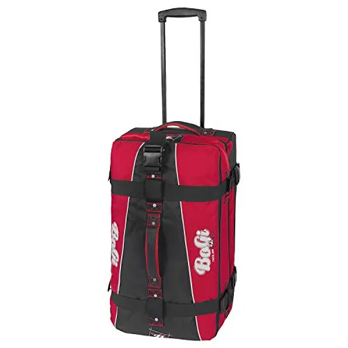 BoGi Bag Reistrolley 85 Liter - Rot/Schwarz - Geräumiger Koffer mit 85 Litern Volumen, ideal für Reisen. Getrennte Packebenen und leichtgängige Skaterrollen sorgen für Ordnung und Komfort unterwegs.