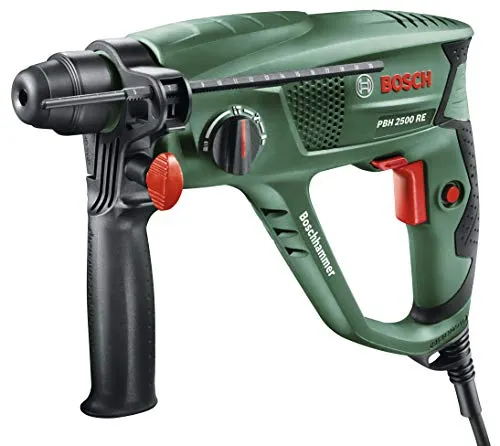 Bosch Bohrhammer PBH 2500 RE - 600 W, SDS Bohrfutter für Beton und Mauerwerk, ideal zum Bohren, Meißeln und Schrauben