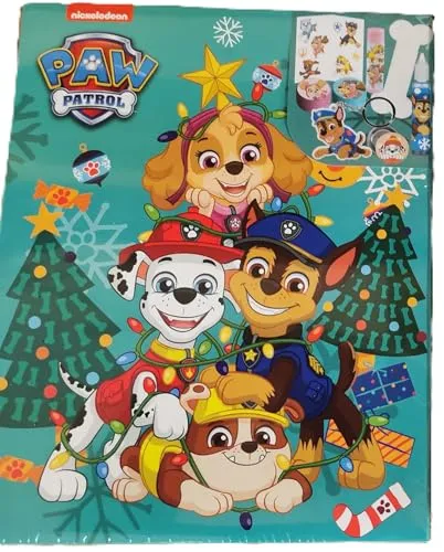 PAW PATROL Adventskalender Bath & Fun (24-tlg) - Adventskalender für Kinder mit 24 Überraschungen, inklusive Kosmetik und Badezubehör, perfekt für kreative Badetage und festliche Vorfreude.