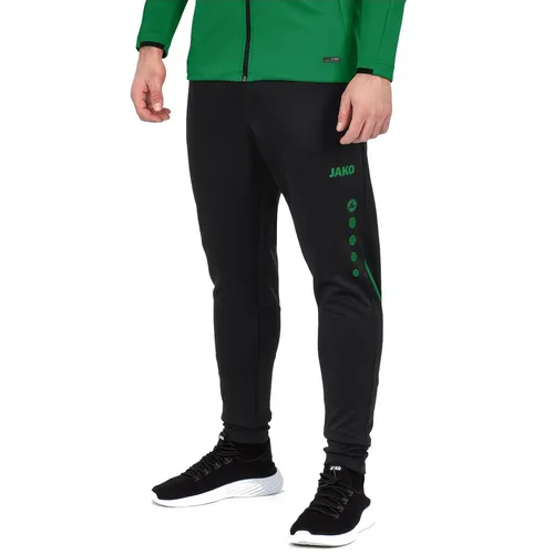 JAKO Trainingshose Pant Challenge - Atmungsaktive Badmintonbekleidung für Herren - Hochwertige Trainingshose Challenge aus Double-Stretch-Knit für optimalen Tragekomfort. Elastischer Bund mit Kordelzug, seitliche Taschen und stylisches Kontrast-Tape.