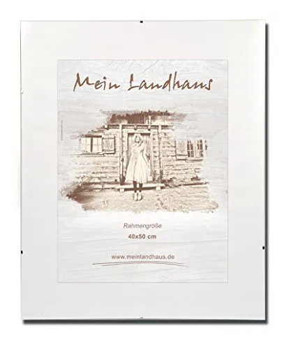 Mein Landhaus Randloser Bilderrahmen A1 (59,4x84,1cm) - Eleganter randloser Bilderrahmen in A1-Format für Urkunden und Fotos. Mit hochwertigem Klip-System und MDF-Rückwand für einfache Handhabung und sichere Präsentation. Ideal für jeden Einrichtungsstil.