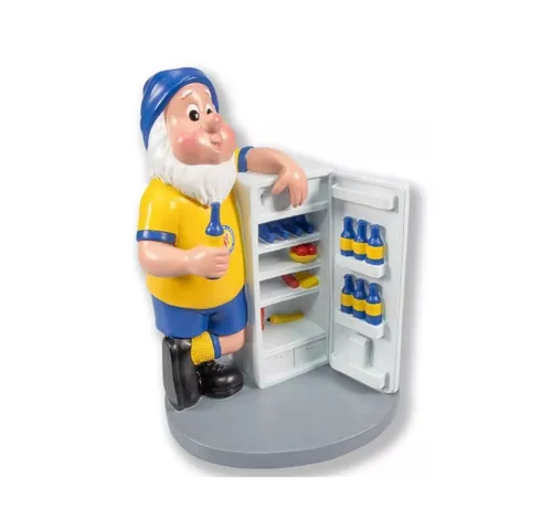 Eintracht Braunschweig Gartenzwerg Kühlschrank in gelb von Eintracht Braunschweig