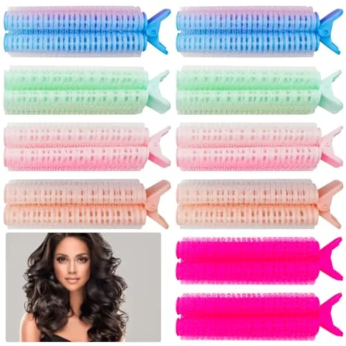 Lockenwickler Klein - 10 Stück Selbsthaftend Haarwickler Set - Lockenwickler Set mit 10 Stück in 5 Farben, ideal für alle Haarlängen. Einfach in der Anwendung für flauschige Locken und perfektes Styling – ein tolles Geschenk für jede Gelegenheit!