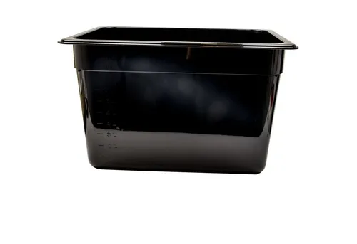 AcMax Thermobehälter GN 1/2 Polycarbonat schwarz GN-Behälter 12,5 Liter Tiefe 200mm