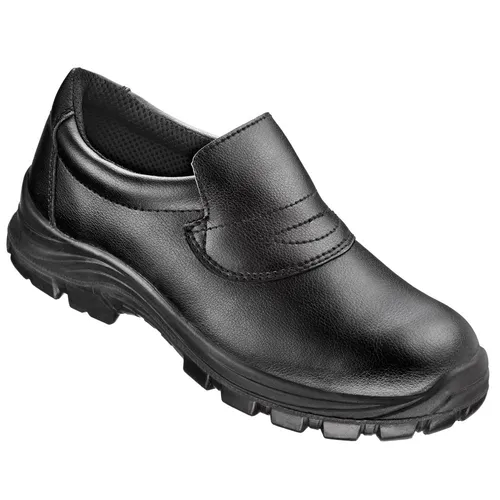 Feldtmann Sicherheitsschuhe Atella S2 Halbschuhe Schwarz Gr. 43 - Herren Industrie & Handwerk Schuhe - Robuste Sicherheitsschuhe mit korrosionsfreier Stahlkappe, rutschhemmender Sohle und atmungsaktivem Innenfutter für optimalen Komfort bei der Arbeit.