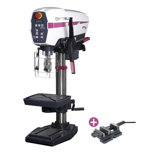 Tischbohrmaschine Optimum OPTIdrill DP 26BV (400V) VarioSpeed +Schraubstock
