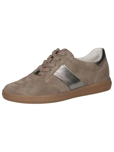 Caprice Leder-Sneakers in Hellbraun - 40,5 - Sneaker mit Schnürung und rutschhemmender Laufsohle, ideal für stilbewusste Frauen, die Komfort und Trend vereinen möchten.