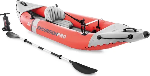 Intex Unisex's Kayak - Multicolour, One Size - Kanus mit stabiler Bauweise und verstellbarem Sitz für Sicherheit und Komfort beim Paddeln im Wasser.