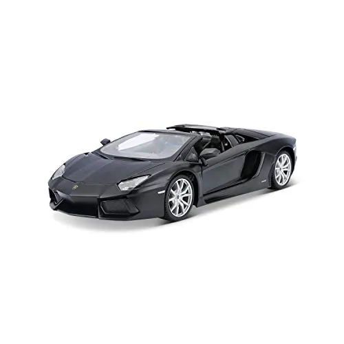 Maisto 31504 - Lamborghini Aventador LP 700-4 Roadster Modellauto (1:24, mattschwarz) - Modellfahrzeuge - Detailgetreues Modell im Maßstab 1:24, perfekt für Sammler und Lamborghini-Fans, die das Gefühl von Luxus und Geschwindigkeit erleben möchten.