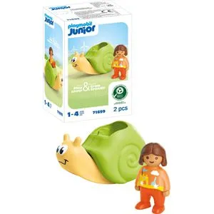 playmobil Spielset JUNIOR 71699, ab 1 Jahr, Schaukelschnecke mit Rasselfunktion, 2 Teile