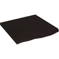 vidaXL Tischplatte mit Naturkante aus Eichenholz - Esszimmertischplatte aus massivem Eichenholz, handgefertigt mit einzigartiger Naturkante. Ideal für individuelle DIY-Projekte und sofort einsatzbereit durch behandelte Oberfläche.