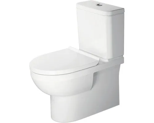 Duravit No. 1 Stand-WC Kombination Rimless 2182090000 - Sanitäranlagen & Zubehör, moderne rimless-Spültechnologie für hygienische Sauberkeit und einfache Reinigung