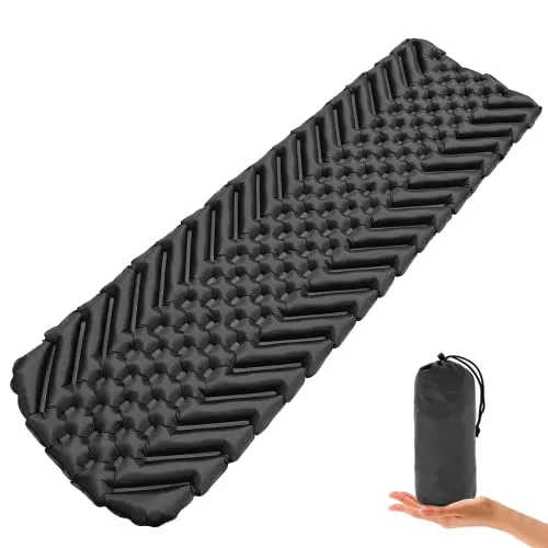 Sundom Isomatte Camping Outdoor Ultraleicht Camping Isomatte Aufblasbare, wasserdichte Faltbar Luftmatratze, Kleines Packmass Campingmatte Schlafmatten für Camping Wandern Sport Reisen Backpacking