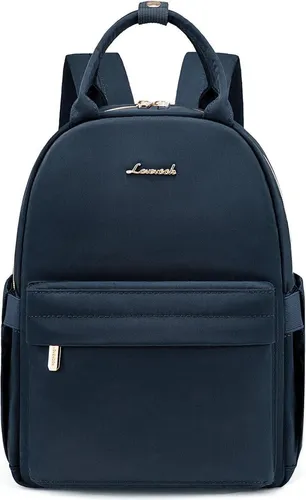 Damen Rucksack Klein Cityrucksack Handtasche Mini Backpack Blau - Wasserdichter Mini Rucksack aus hochwertigem Nylon, ideal für Alltag und Reisen. Mit mehreren Fächern, leicht und stylish, perfekt für iPad und persönliche Gegenstände.