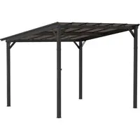 Furnicato 3 x 3 m Metallpergola – Freistehende Gartenpergola mit wasserdichtem Dach - Verleihen Sie Ihrem Garten Stil mit der robusten Metallpergola, die dank UV-beständigem und wasserfestem Dach ganzjährig Schutz bietet. Ideal für gesellige Abende im Freien.