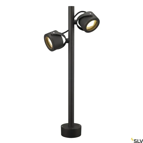 SLV SITRA 360 Outdoor Standleuchte, zweiflammig, IP44, anthrazit